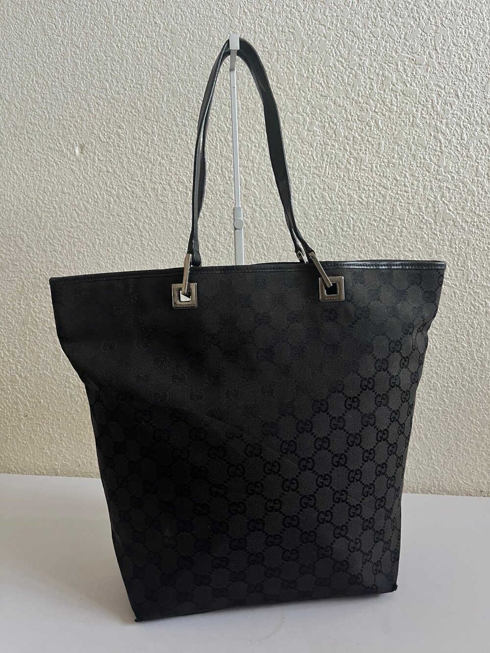 Gucci large gg black canvas Tote bag